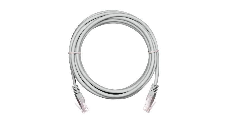 Патч-корд U/UTP 5е RJ45/8P8C 4 пары PVC мж обмедн. 1м сер. (уп.10шт )NETLAN EC-PC4UD55B-010-GY-10