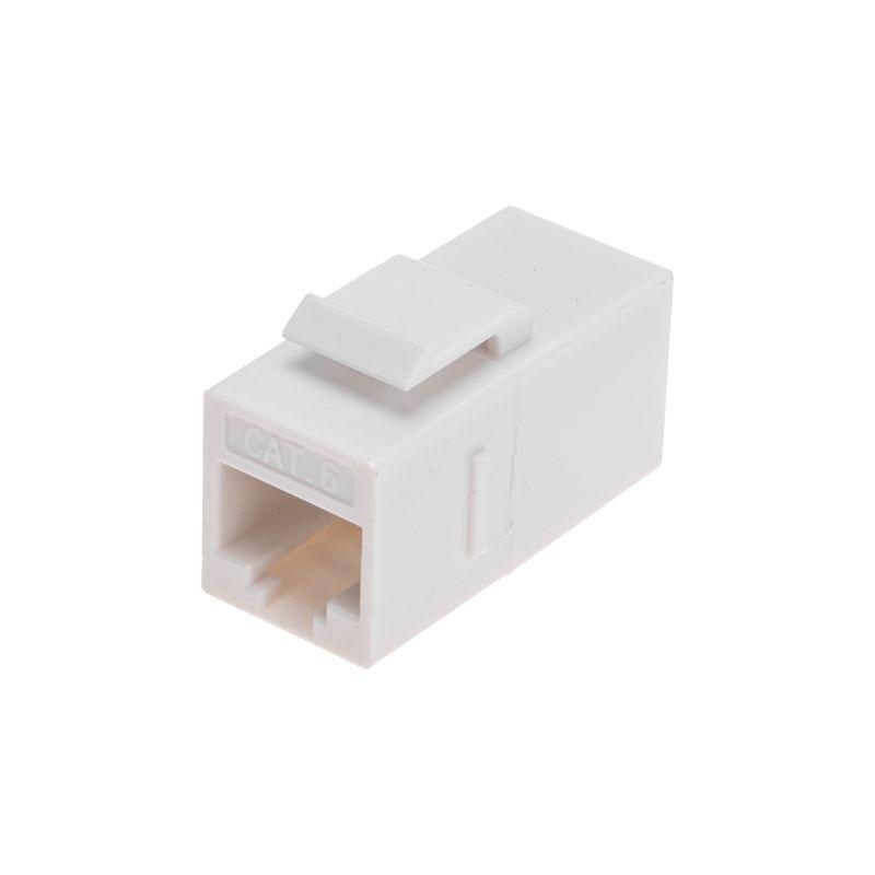 Адаптер проходной Keystone Jack RJ-45(8P8C) UTP кат.6 PRO Rexant 02-0108