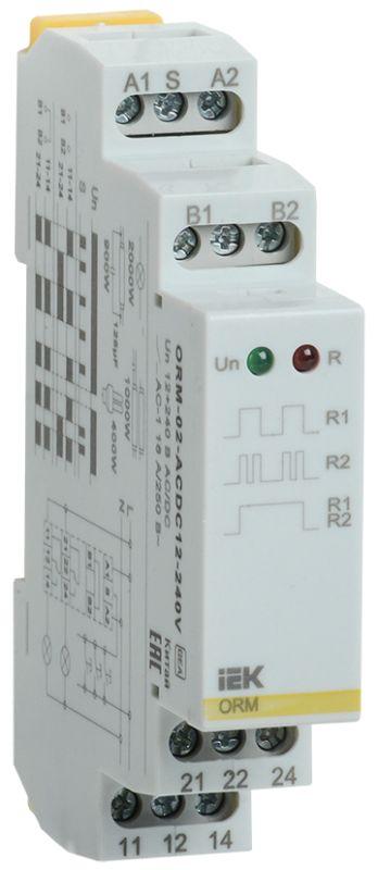 Реле импульсное ORM 2 конт. 12-240В AC/DC IEK ORM-02-ACDC12-240V