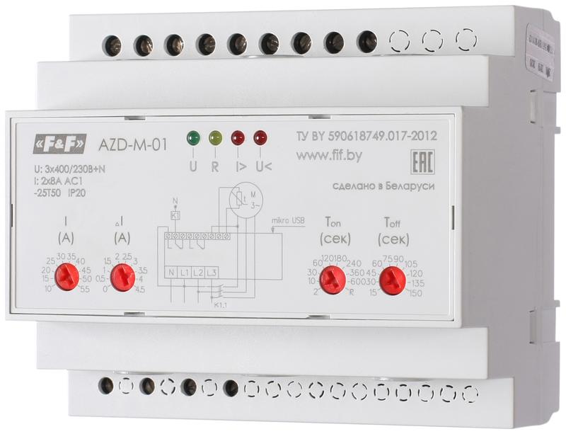 Автомат защиты электродвигателей AZD-M исп.1 10-59.5 А микропроцессорн. защита трехфазн. двигателей 