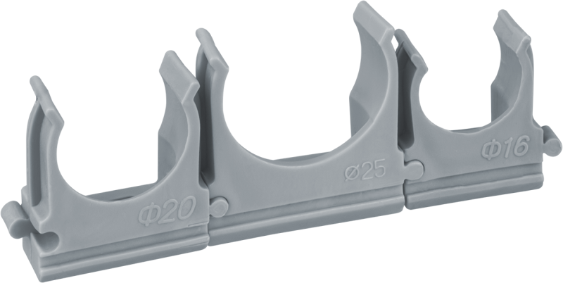 Держатель для труб (клипса) d25мм 61 230 NCR-T-25-B100 с защелкой (уп.100шт) NAVIGATOR 61230