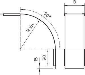 Крышка для угла вертикального внешн. 90град. осн.100 DBV 60 100 F FS OBO 7130852