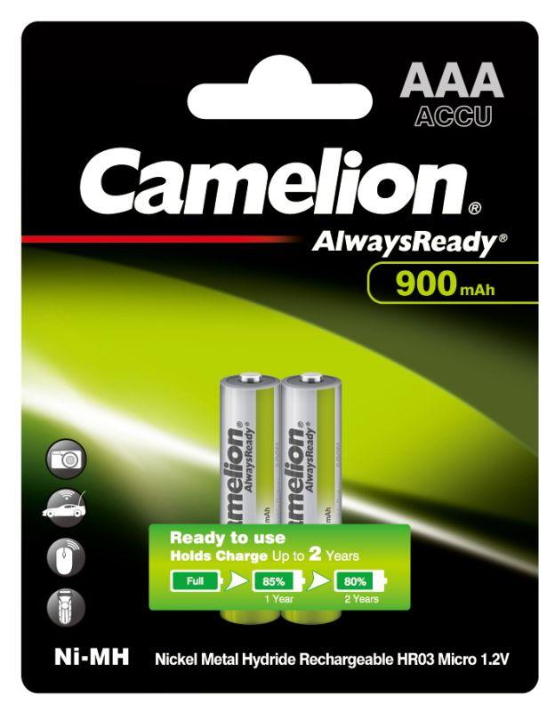 Аккумулятор AAA/R03 900мА.ч NI-MN Always Ready BL-2 металлик (блист.2шт) Camelion 9165