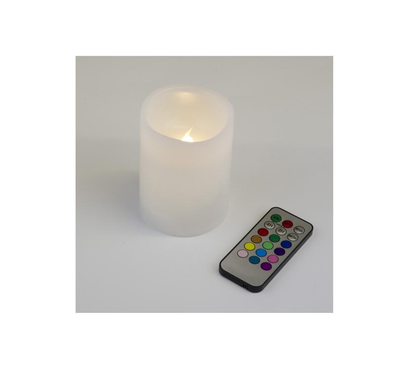 Фигура LED "Свеча" ULD-F052 RGB RC CANDLE на батарейках 2АА (не в/к). 7.5х10 см 1 светодиод. RGB све