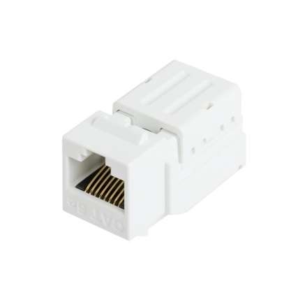 Модуль-вставка Keystone кат.6 (класс E) 250МГц RJ45/8P8C FT-TOOL/110/KRONE T568A/B неэкран. бел. NIK