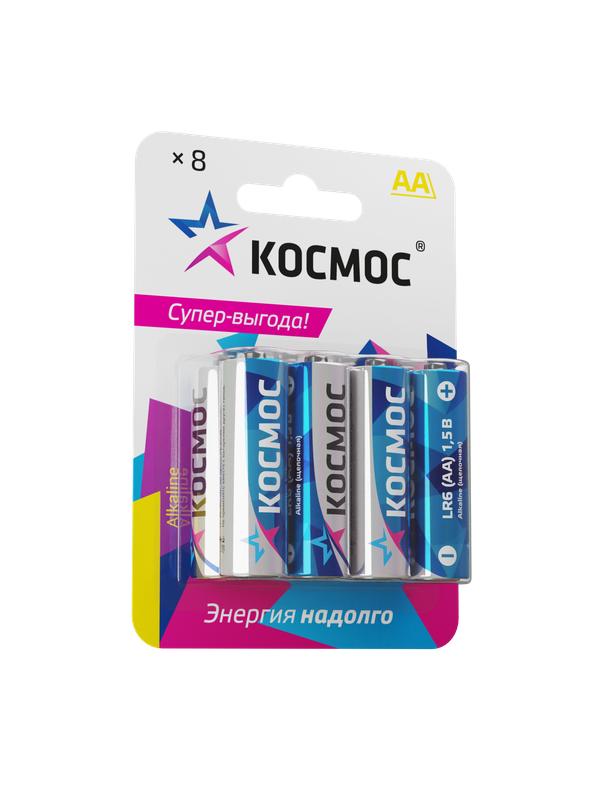 Элемент питания алкалиновый AA/LR6 BP-8 (блист.8шт) КОСМОС KOCLR6BL8