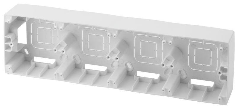 Коробка наклад. монтажа 4 поста Эра12 бел. 12-6104-01 ЭРА Б0043190