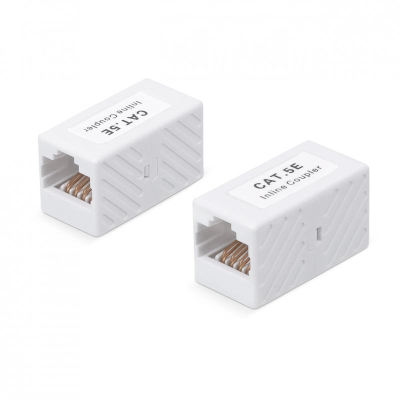 Адаптер проходной RJ45-RJ45 (8P8C) кат.5E неэкранир. WR-CA-8P8C-C5E бел. WRline 505223