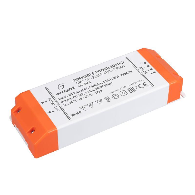 Блок питания ARV-SP-24300-PFC-TRIAC (24В 12.5А 300Вт) IP20 пластик Arlight 047035