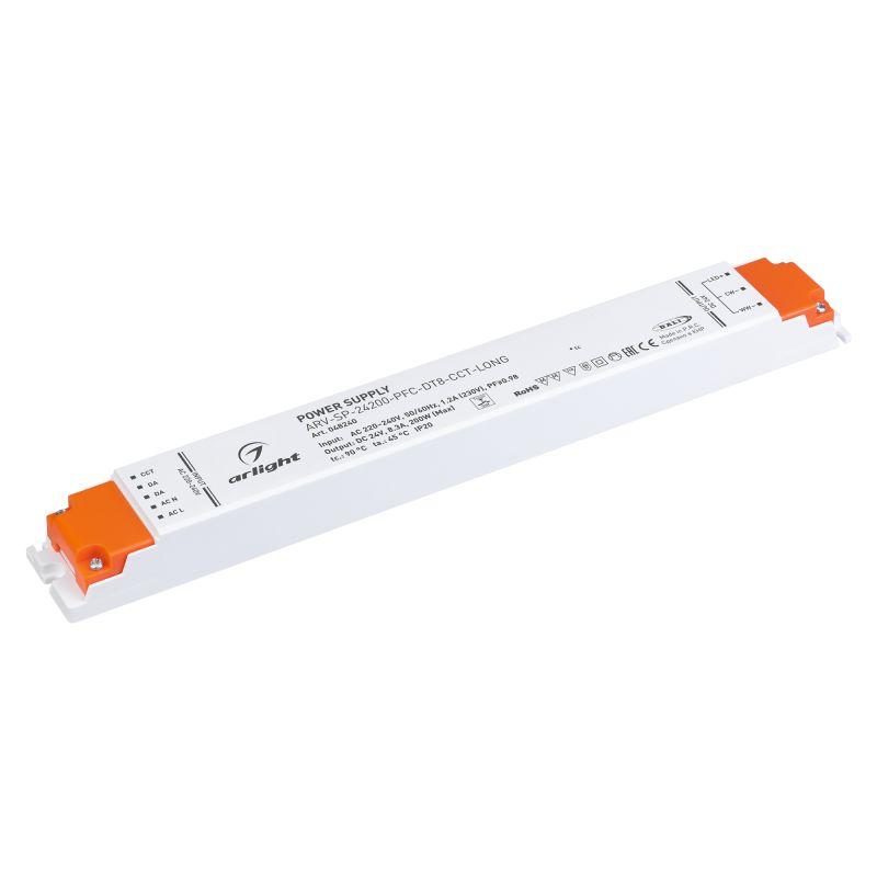 Блок питания ARV-SP-24200-PFC-DT8-CCT-LONG (24В 8.33А 200Вт) IP20 пластик Arlight 048240