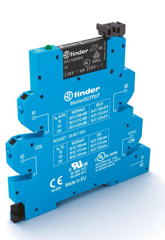 Модуль интерфейсный (сборка 34.51.7.024.0010 + 93.65.7.024) электромеханич. реле MasterOUTPUT 1NO 6A