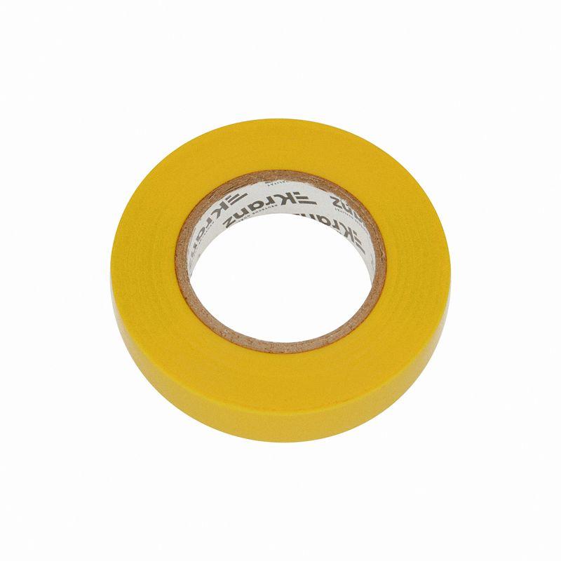 Изолента ПВХ 0.13х15мм 25м желт. (уп.5шт) Kranz KR-09-2102