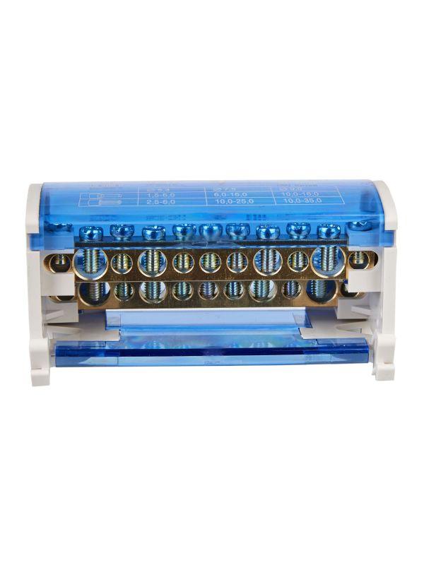 Шина на DIN-рейку (кросс-модуль) ШНК 2х11 L+PEN IEK YND10-2-11-050