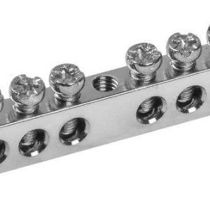 Шина PEN "земля-ноль" 6х9мм 10/1 Ni (10групп/крепеж по центру) IEK YNN10-10-100-N