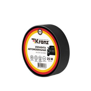 Изолента автомобильная полиэстер 0.17х25мм 25м Kranz KR-09-2916-1