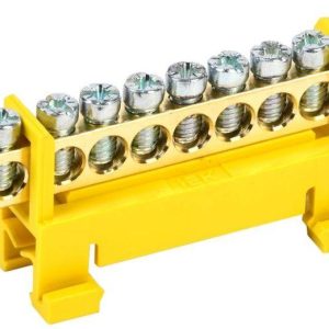 Шина PE "земля" на DIN-изол. "Стойка" ШНИ 6х9-10-С-Ж IEK YNN10-69-10P-K05