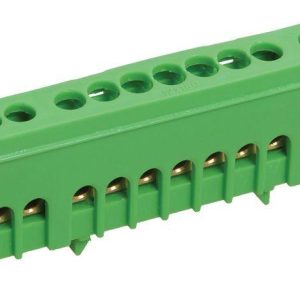 Шина PE "земля" в корп. изол. на DIN-рейку ШНИ-6х9-12-К-З IEK YNN10-69-12KD-K06