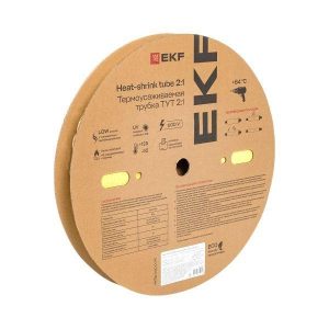 Трубка термоусадочная ТУТ нг 25/12.5 желт. PROxima (уп.50м) EKF tut-25-y