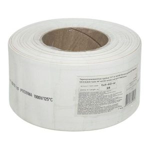 Трубка термоусадочная ТУТ нг 60/30 бел. PROxima (уп.25м) EKF tut-60-w