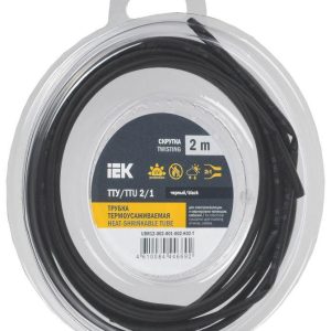 Трубка термоусадочная ТТУ нг-LS 2/1 черн. (уп.2м) IEK UDR12-002-001-002-K02-T