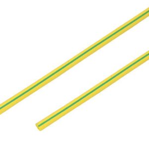 Трубка термоусадочная 4.0/2.0 1м желт./зел. Rexant 20-4007