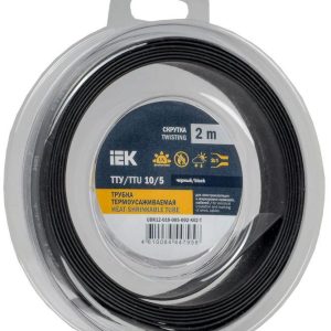 Трубка термоусадочная ТТУ нг-LS 10/5 черн. (уп.2м) IEK UDR12-010-005-002-K02-T