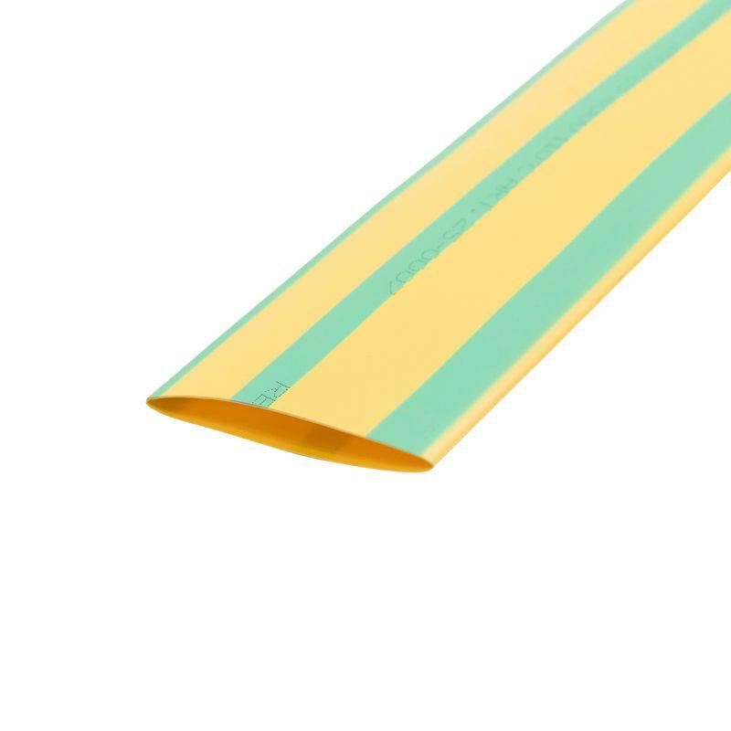 Трубка термоусадочная 50.0/25.0 1м желт./зел. Rexant 25-0007