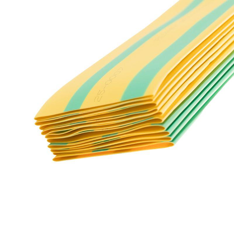 Трубка термоусадочная 50.0/25.0 1м желт./зел. Rexant 25-0007