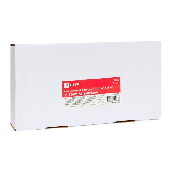 Сжим ответвительный У-859М (50-70/4-35кв.мм) (орех) StreamLine EKF y859m