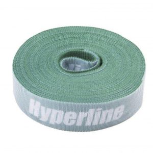 Лента-липучка WASNR-5х25-GN 25х5000мм зел. (рулон) Hyperline 401695