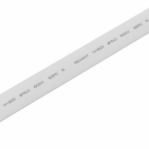 Трубка термоусаживаемая ТУТ 15,0/7,5мм, белая, упаковка 50 шт. по 1м, PROconnect