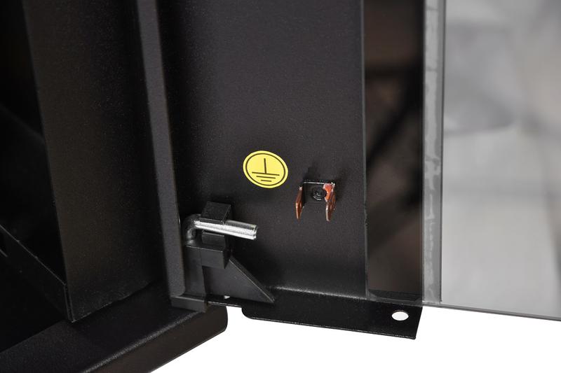 Шкаф коммутационный ШРН-Э-6.650-9005 6U 600х650мм передн. двер. стеклян. несъемн. 50кг черн. ЦМО 1213953