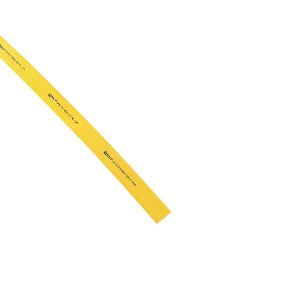 Трубка термоусадочная ТУТ нг 10/5 желт. (уп.100м) EKF tut-10-y