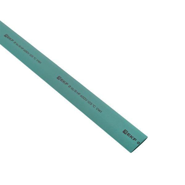 Трубка термоусадочная ТУТ нг 16/8 зел. 1м (уп.50м) PROxima EKF tut-16-j-1m