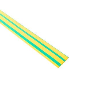 Трубка термоусадочная ТУТ нг 30/15 желт./зел. 1м (уп.25м) PROxima EKF tut-30-yg-1m