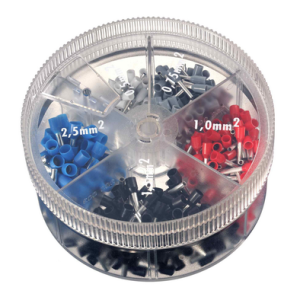 Контейнер наконечников-гильз с изолир.фланцем 0,75 кв.мм серый (1 упаковка - 1000 шт)