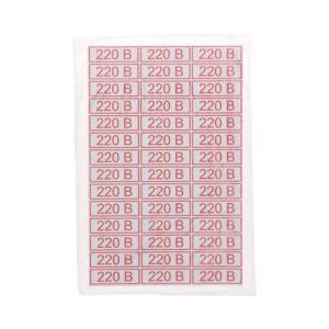 Наклейка знак электробезопасности " 220 В" 10х30мм Rexant 56-0007