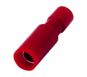 Разъем штекерный полностью изолир. (гнездо d4мм) 0.5-1.5кв.мм (AEF1.25-156А) красн. REXANT 08-0261