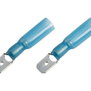 Клемма плоск. изол. термоус. (КПИт штекер - 6.35мм) 1.5-2.5кв.мм (DRS/MDD2-250) (уп.100шт) Rexant 08-0334