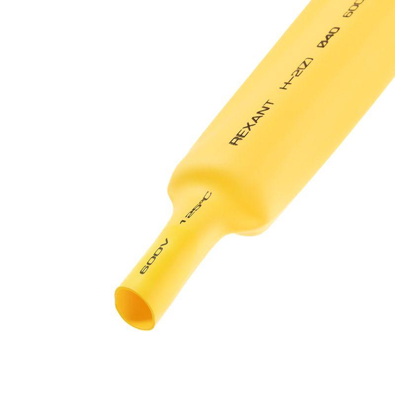 Трубка термоусадочная Н-1 40.0/20.0 1м желт. Rexant 24-0002