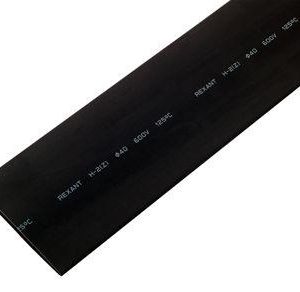 Трубка термоусадочная 40.0/20.0 1м черн. Rexant 24-0007
