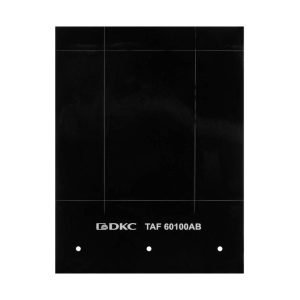 Табличка гибкая для маркировки оболочек клейкое основание винил черн. (уп.10шт) DKC TAF60100AB