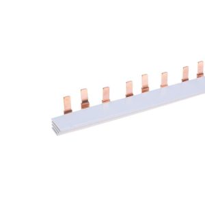 Шина соединительная типа PIN 12 штырей 3Р 63А 22 см (уп.20шт) Rexant 11-2244-1