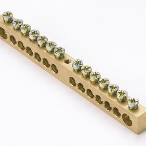 Шина нулевая 14 групп/крепеж по центру 8х12мм DEKraft 32005DEK