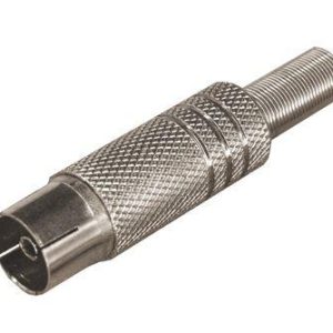 Разъем гнездо TV "Никель" с пружиной (уп.100шт) PROCONNECT 05-2014-4