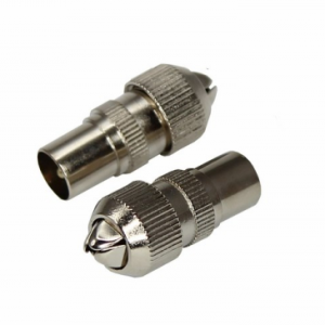 Разъем штекер TV без пайки металл орех (УП.100 шт.) REXANT 05-2031