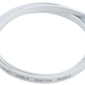 Патч-корд кат.6 UTP плоский 5м бел. ITK PC08-C06U-5M-FL