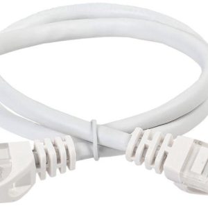 Патч-корд кат.5E UTP 2м бел. GENERICA PC08-C5EU-2M-G