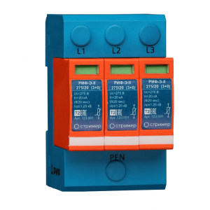 УЗИП (Устройство защиты от импульсных перенапряжений) РИФ-Э-II 275/20 (3+0) СТРИМЕР