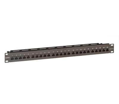 Патч-панель телефонная 19дюйм 1U CAT3 RJ45 LSA 25 портов DKC RN3PP251BK
